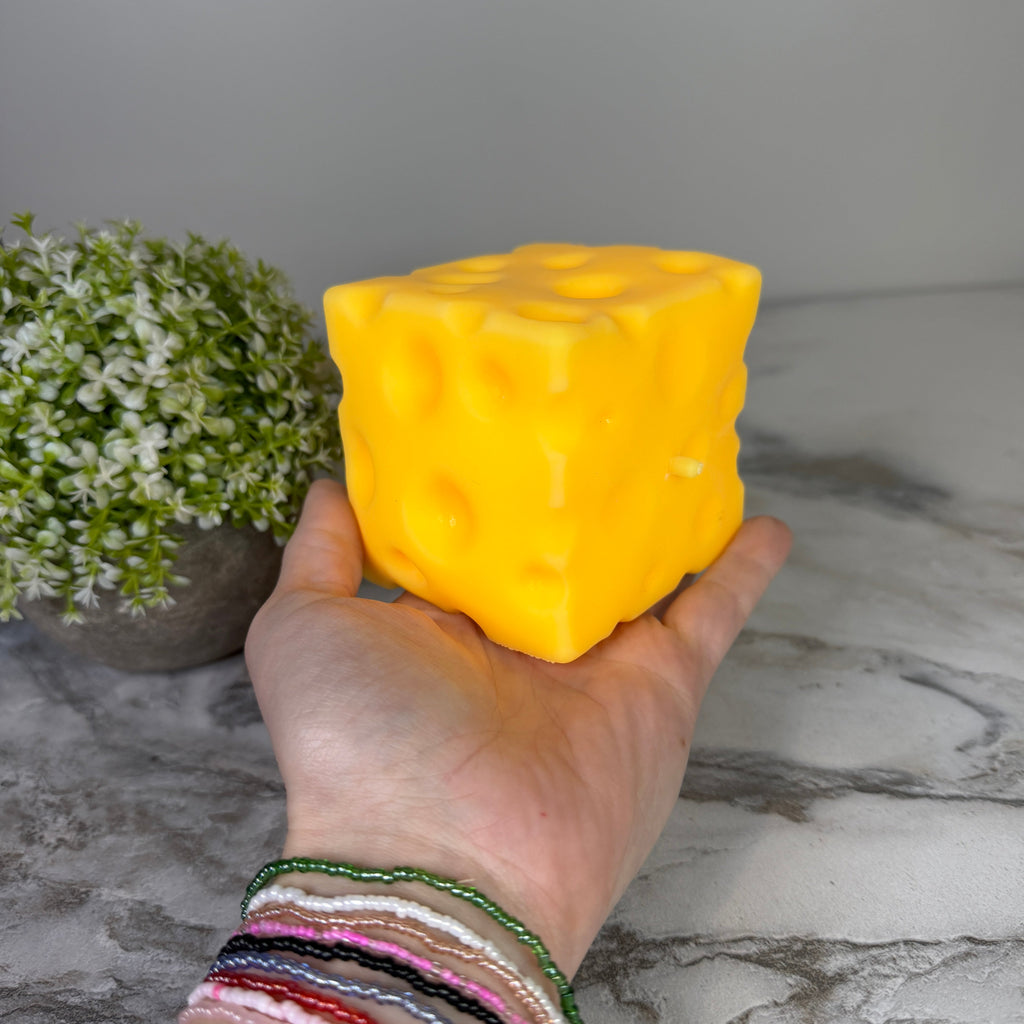 Anti-Stress Giocattolo Morbido Cubo di Formaggio