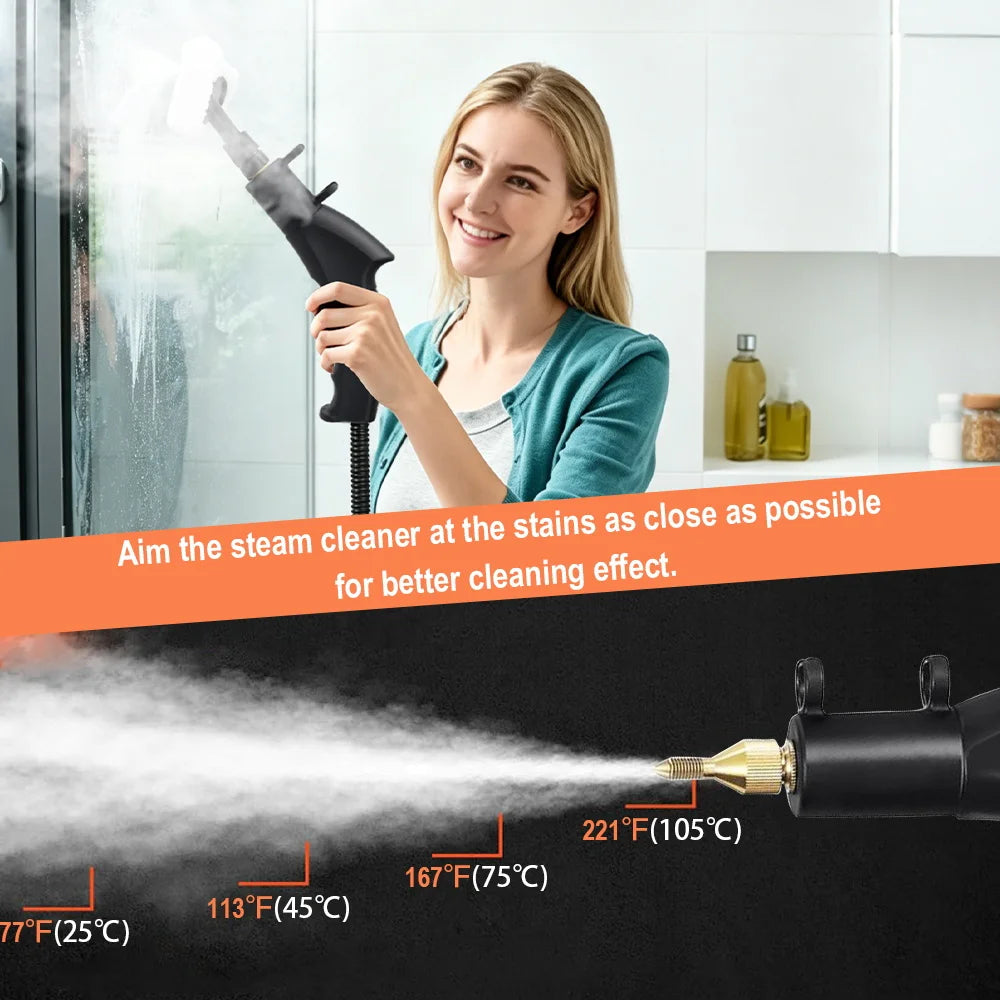 Pulitore a vapore pressurizzato portatile ad alta temperatura