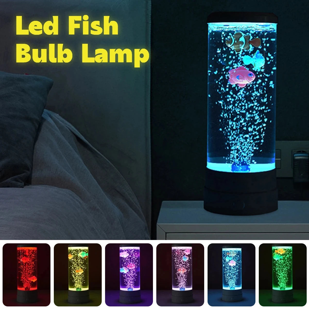 Lampada con acquari a LED