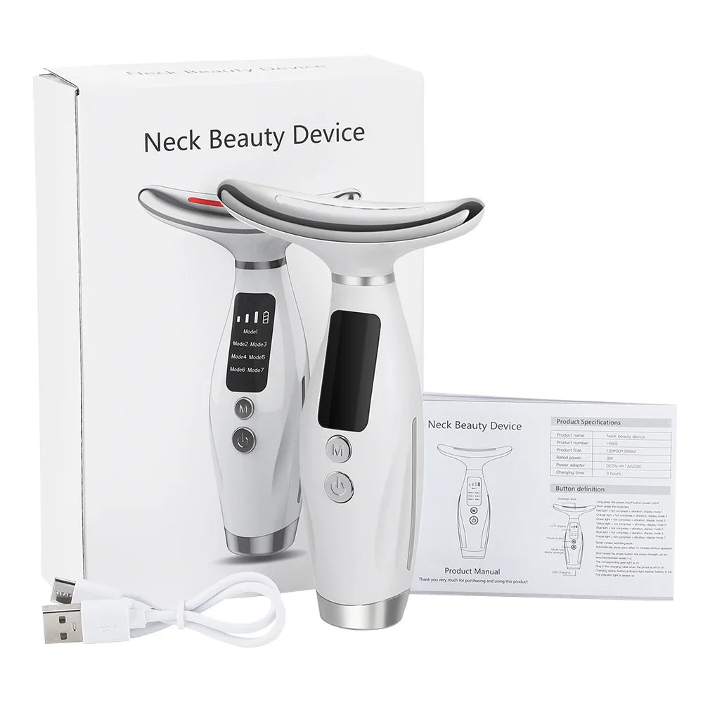 Dispositivo di bellezza per collo e viso a LED