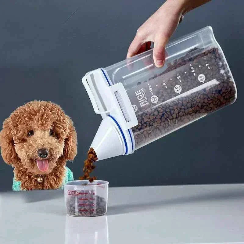 Contenitore per alimenti per cani e gatti – 1,5 kg/2 kg con misurino