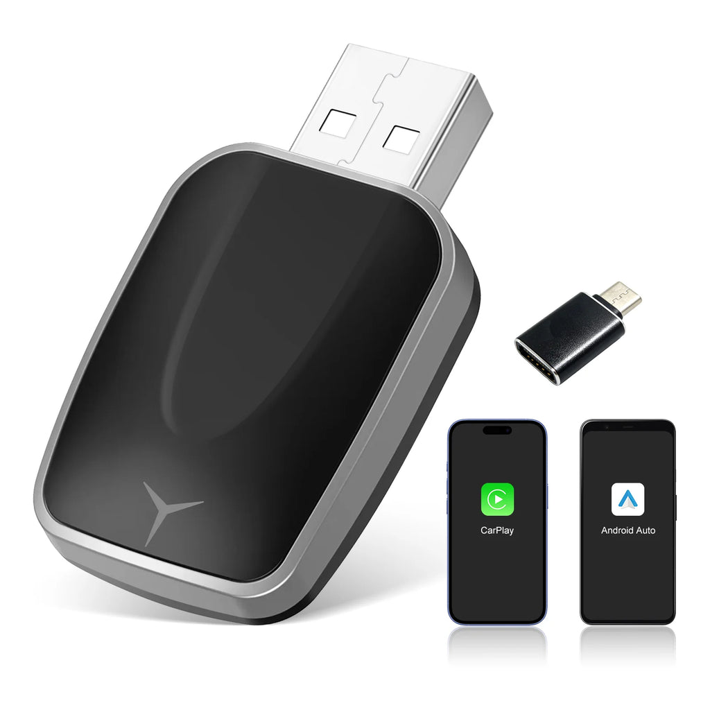 2026 Adattatore wireless CarPlay Android Auto, accoppiamento rapido, connessione rapida