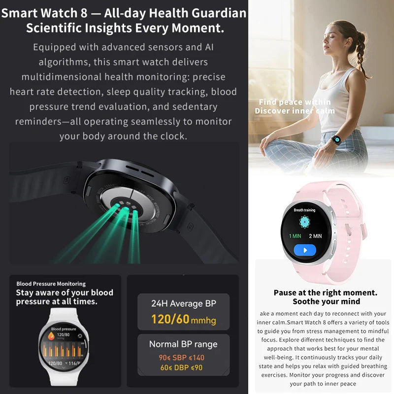 Smart Watch AMOLED Impermeabile Uomini e donne