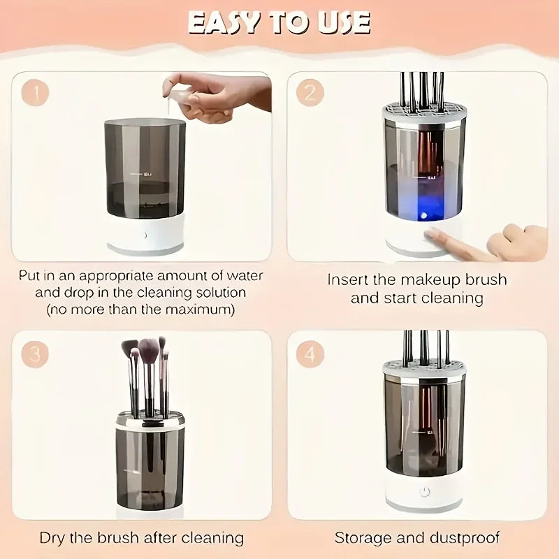 Detergente per pennelli per trucco USB e asciugatrice