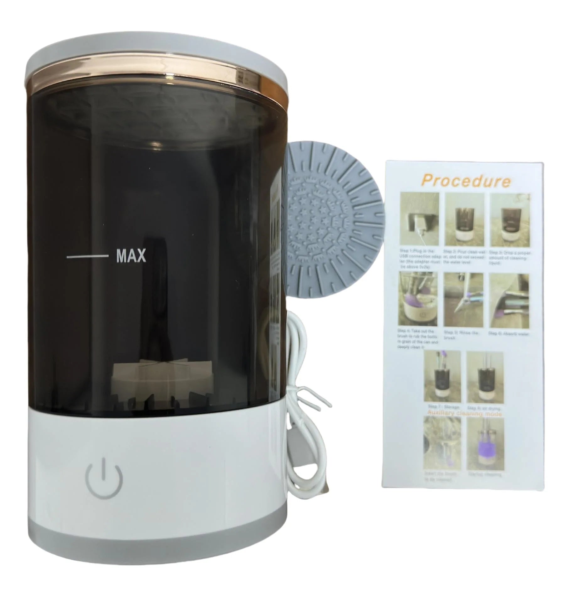 Detergente per pennelli per trucco USB e asciugatrice
