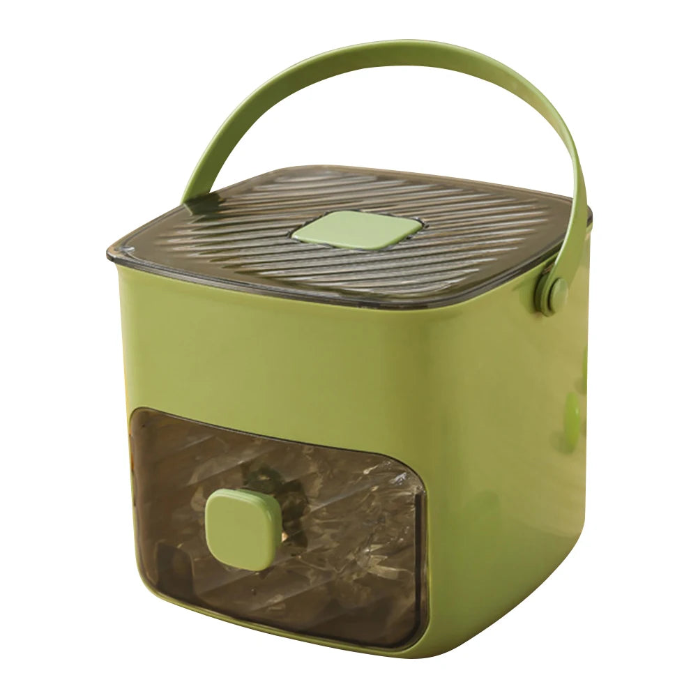 Picchiaccio portatile con coperchio e scatola portaoggetti (48 cubi)