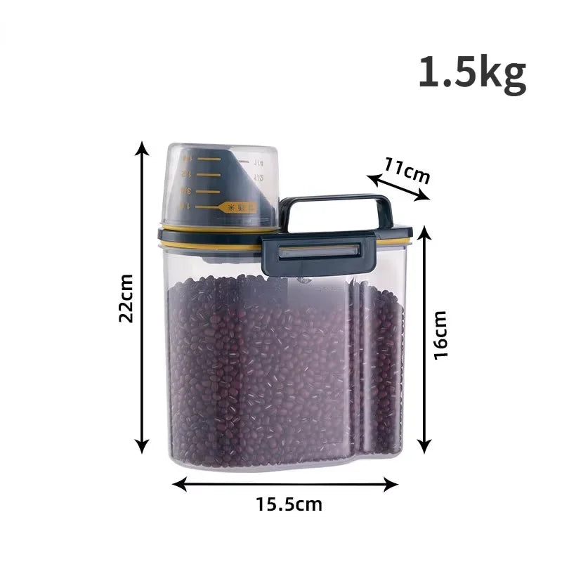 Contenitore per alimenti per cani e gatti – 1,5 kg/2 kg con misurino