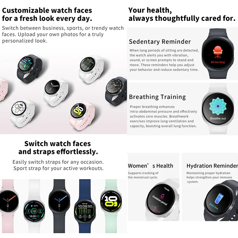 Smart Watch AMOLED Impermeabile Uomini e donne