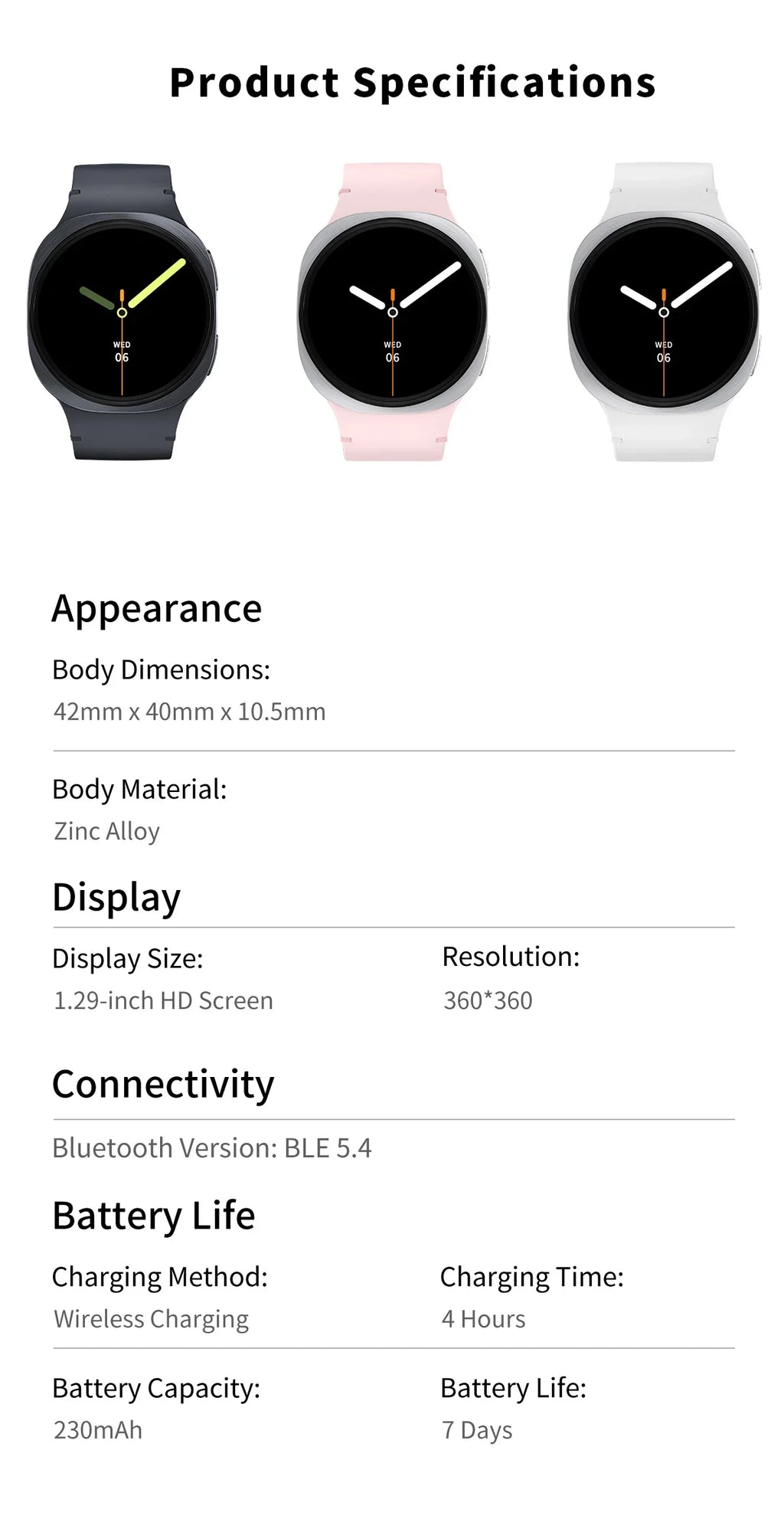 Smart Watch AMOLED Impermeabile Uomini e donne