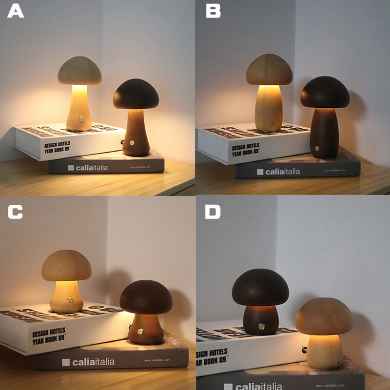 Simpatica luce notturna a LED a fungo